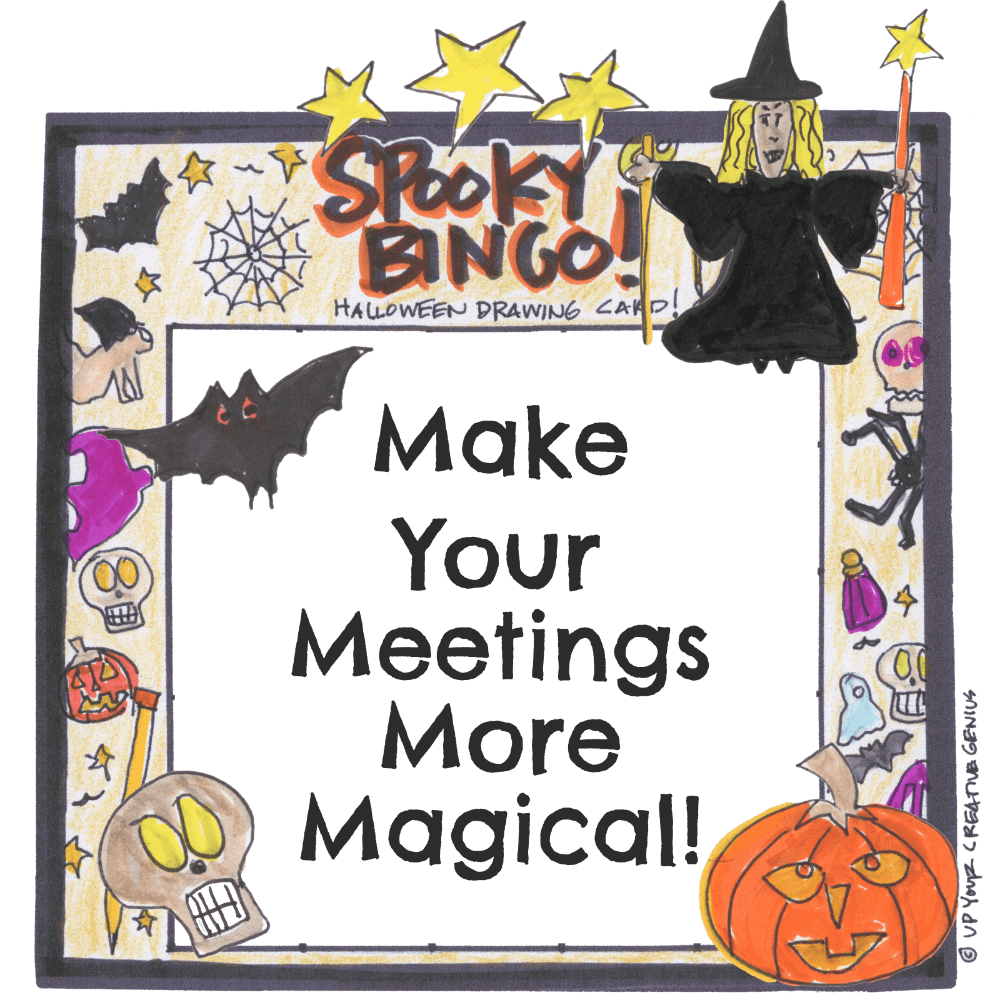 Spooky Bingo graphic - Make Your Meetings More Magical!